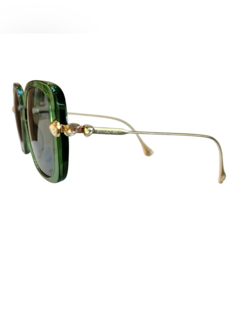 Swarovski Emerald Sunglasses with Sunny Yellow Case - Picture 2 of 5